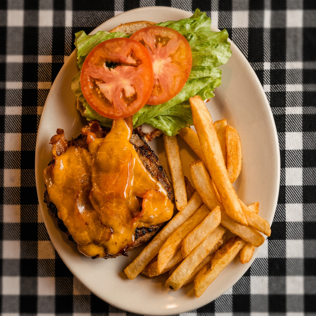 Bacon Cheddar Burger Deluxe.