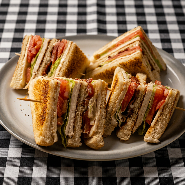 Triple Decker Turkey Club Sandwich.